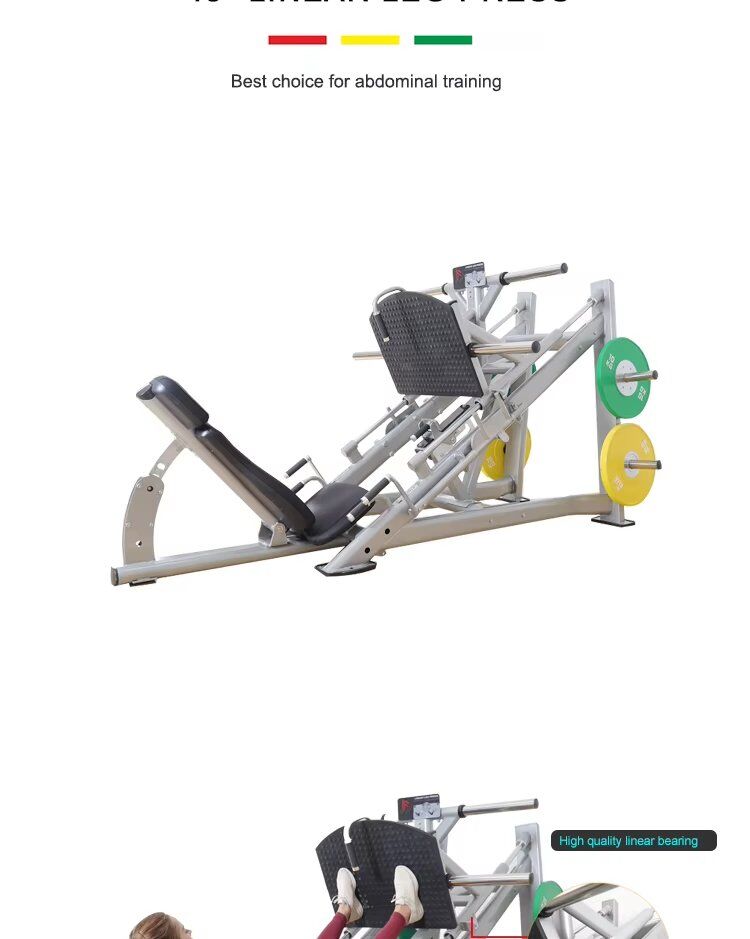 Commercial 45 Degree Linear Leg Press - Image 12